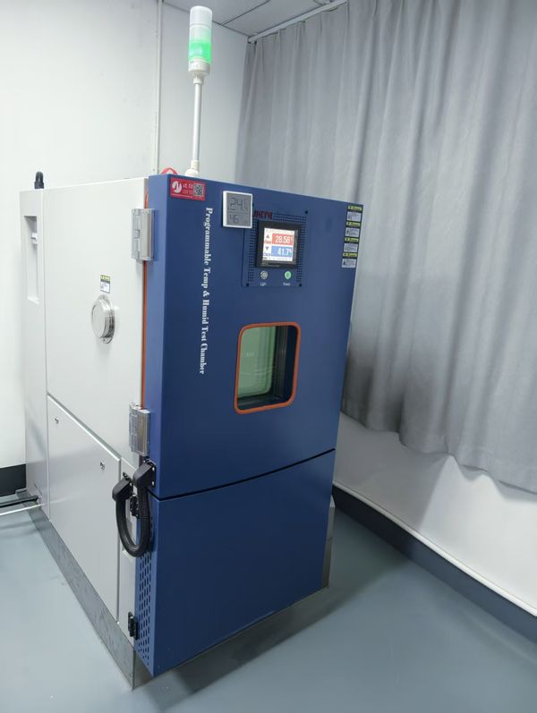 Temperature & humidity chamber: JIETE JTH-150L-4-CPA, providing a constant temperature and humidity environment for high-temperature/high-humidity storage and damp-heat cycling of e-coat films