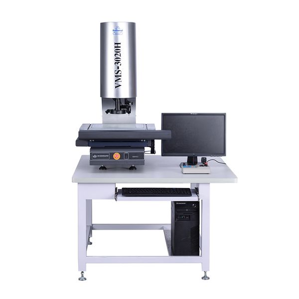 Automatic vision measuring machine: Wanhao (Taiwan, China) VMS-3020H, non-contact optical measurement of outline dimensions, hole positions and profile on small e-coated parts